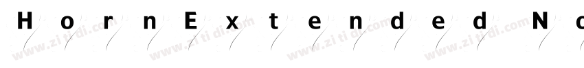 HornExtended Normal字体转换